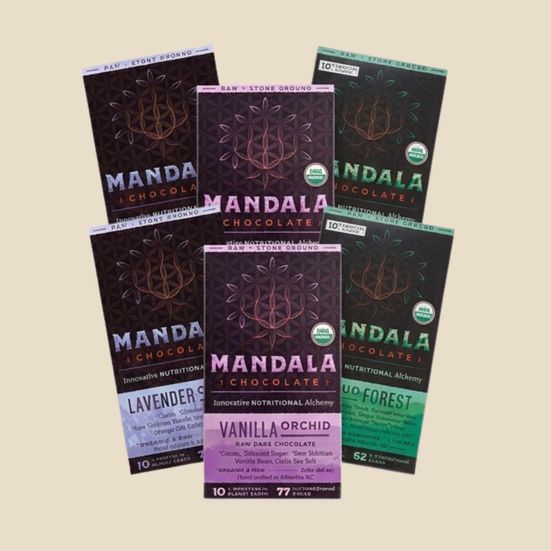 6 Low Sugar Cacao Bar Variety Pack