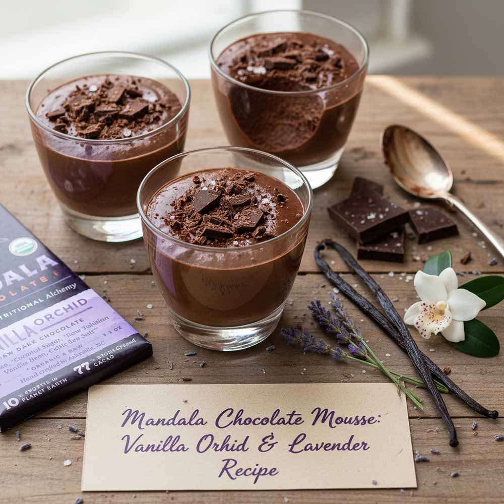 Vanilla Lavender Chocolate Mousse (Vegan)